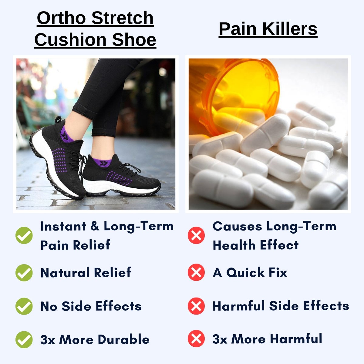 Ortho Stretch Cushion Shoes - Foot Pain Relief