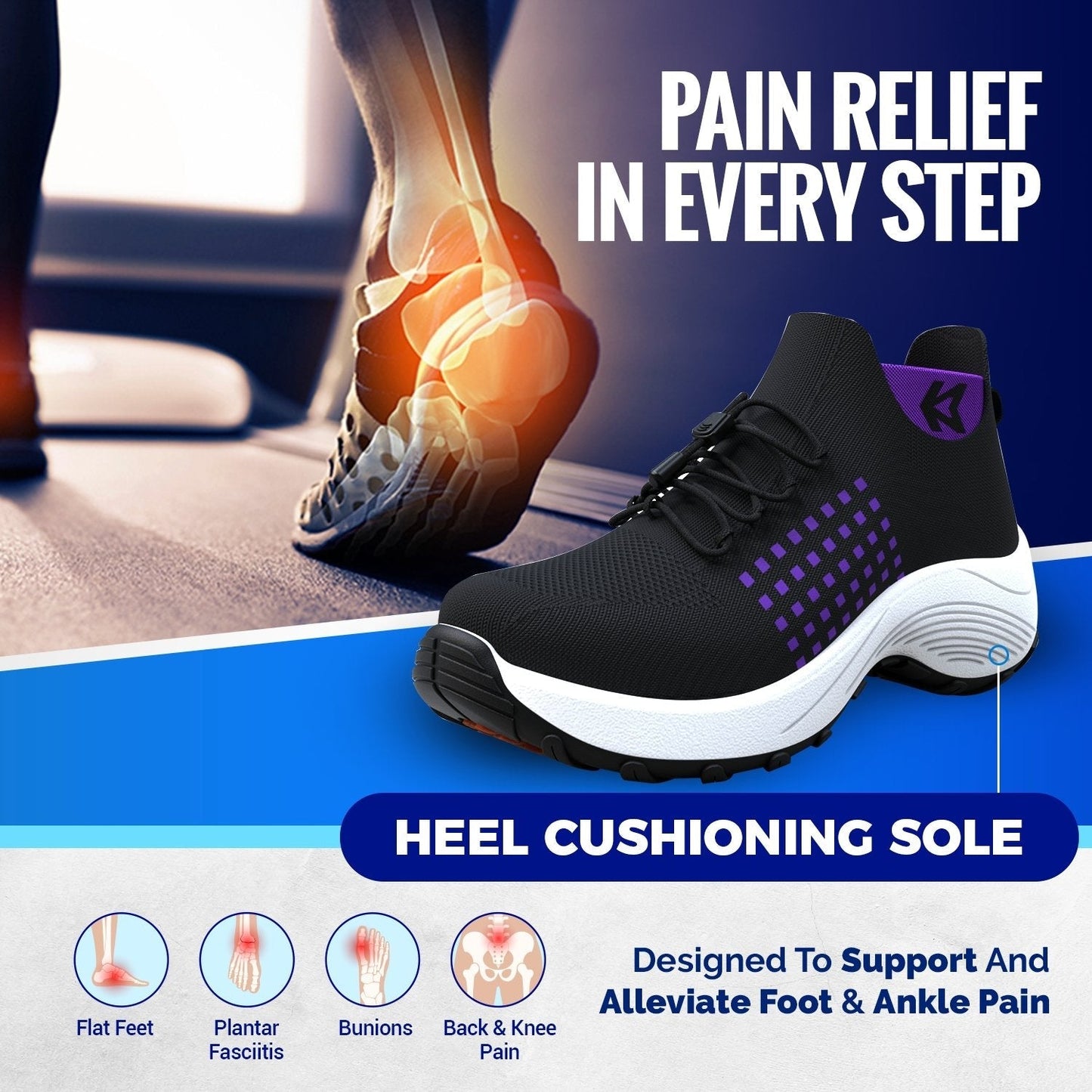 Ortho Stretch Cushion Shoes - Foot Pain Relief